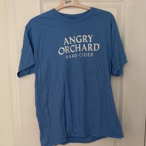Hanes Blue Angry Orchard Hard Cider Graphic Tee